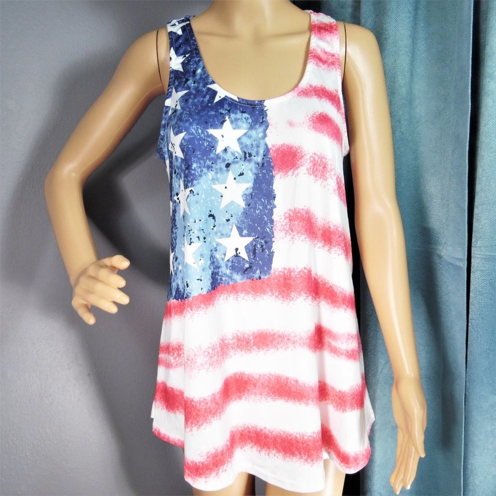 Dreagal Racer back American Flag Top